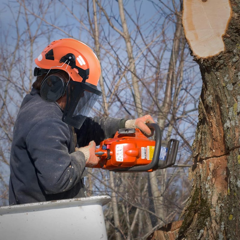 TOOLIOM Chainsaw Helmet with Face Shield and Ear Muffs, Forestry Safety Helmet, ANSI Z89.1 Certified Arborist Helmet, Chainsaw Safety Equipment (with Anti-Fog Goggles) - Image 5